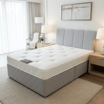 The Sapphire Divan Set With Valencia Headboard